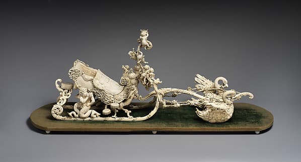 Model of King Ludwig II of Bavaria's Neo-Rococo Sleigh, by Franz Seitz