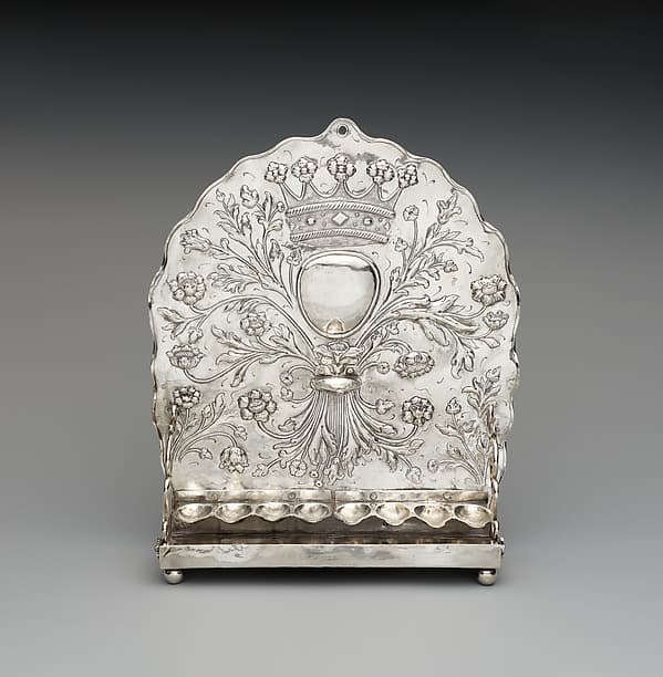 Hanukkah Lamp, by Johannes van der Lely