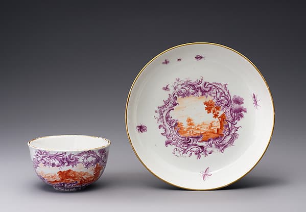 Cup and saucer, by Fürstenberg Porcelain Manufactory