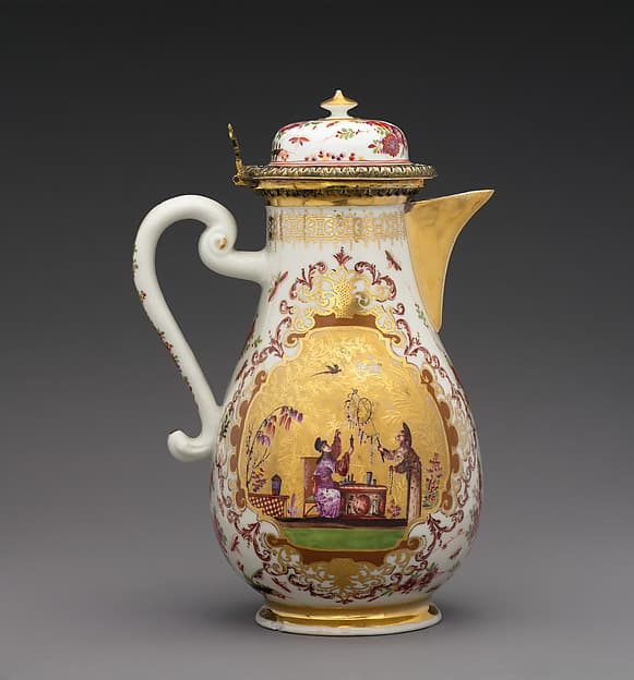Coffeepot (part of a service), by Meissen Manufactory