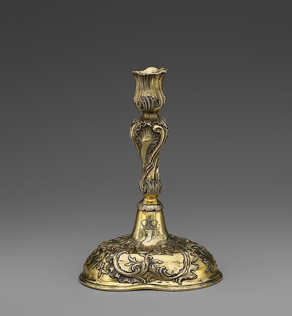 Candlestick (one of a pair), by Johann Martin Satzger I