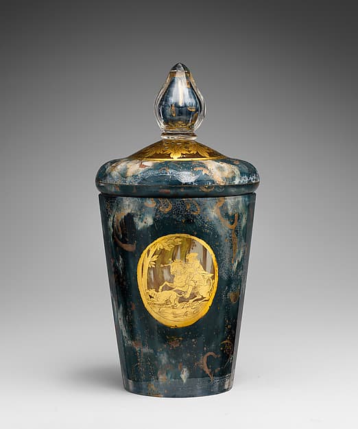 Beaker with medallions with hunting scenes