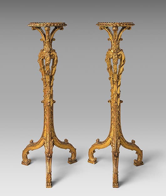 Pair of tripod candlestands (torchères), by François de Cuvilliés the Younger