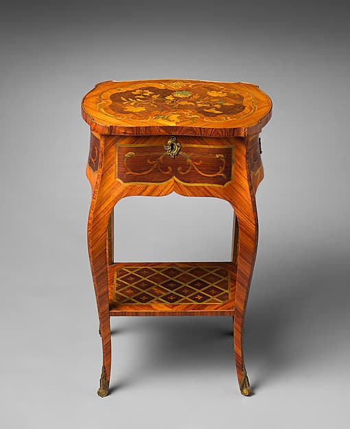 Small rectangular table, by Johann Friedrich Spindler