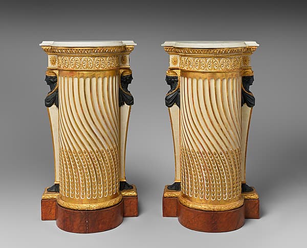 Carlton House pedestal (one of a pair), by Dominique Daguerre