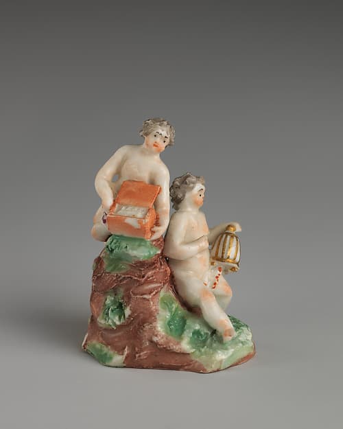 Two children, by Chelsea Porcelain Manufactory