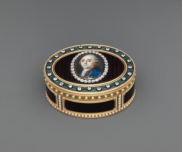 Snuffbox with portrait of Louis XVI (1754–1793), King of France, by Joseph Etienne Blerzy