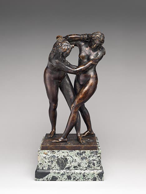 Two women wrestling, by Ferdinando Tacca