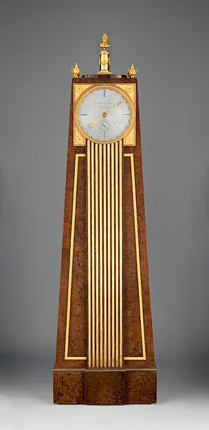 Obelisk clock with a Franklin movement, by David Roentgen