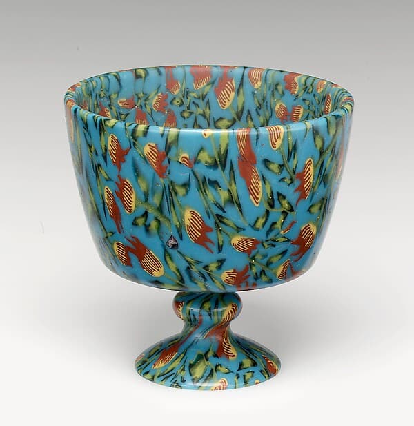 Footed millefiori bowl, by Vincenzo Moretti