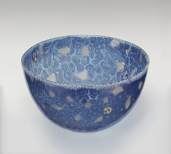 Murrine bowl with faces, by Vincenzo Moretti