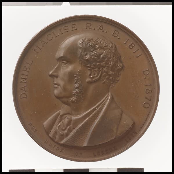 Daniel Maclise, by Alfred Benjamin Wyon