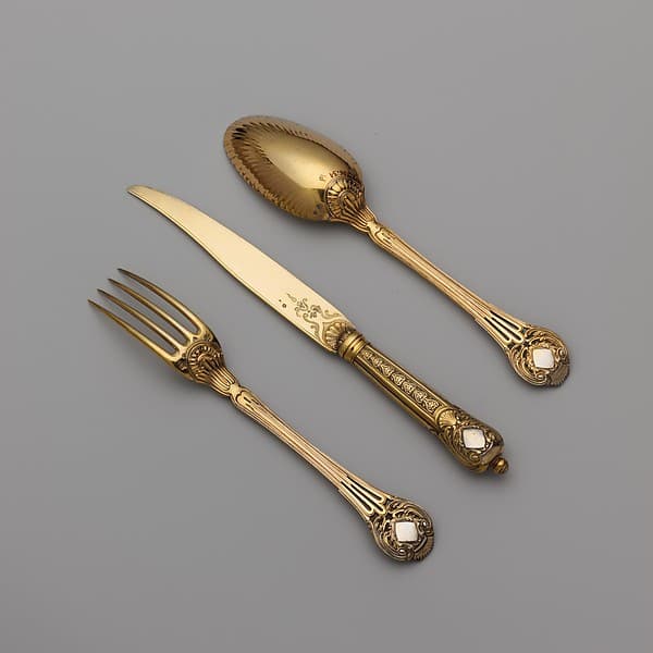 Set of six knives, by Louis-Joseph Lenhendrick