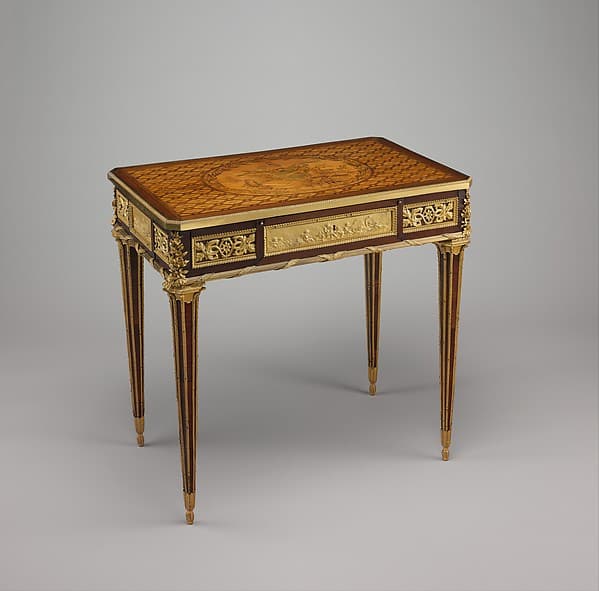 Mechanical table, by Jean Henri Riesener