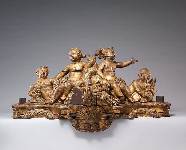 Stretcher from a console table from the Queen's bed chamber at Versailles, by Jules Degoullons