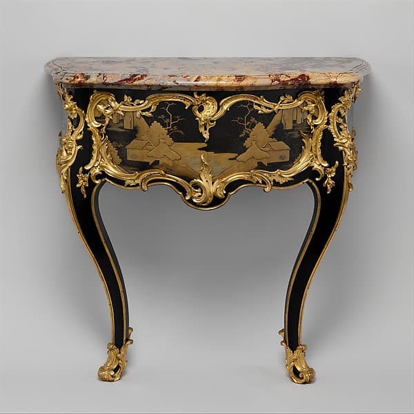 Side table (commode en console), by Bernard II van Risenburgh
