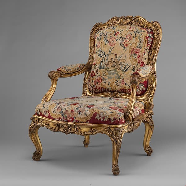 Armchair (fauteuil à la reine) (part of a set), by Nicolas-Quinibert Foliot