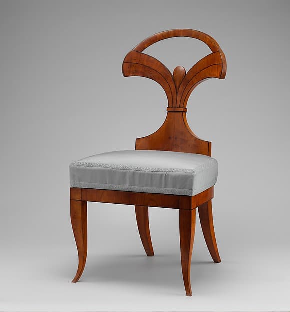 Side chair (one of a pair), by Josef Danhauser