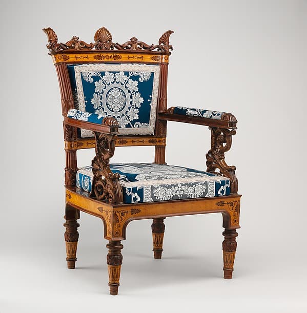 Pair of armchairs (part of a set), by Filippo Pelagio Palagi