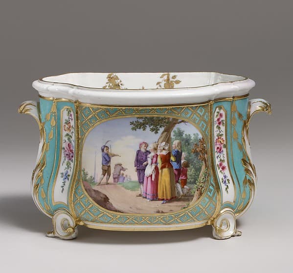 Flower vase (cuvette à fleurs Courteille) (one of a pair), by Sèvres Manufactory
