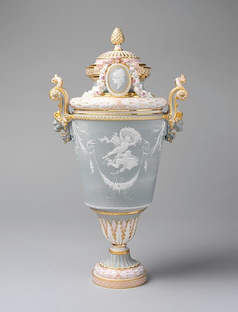 Vase with cover (vase parent), by Albert-Ernest Carrier-Belleuse