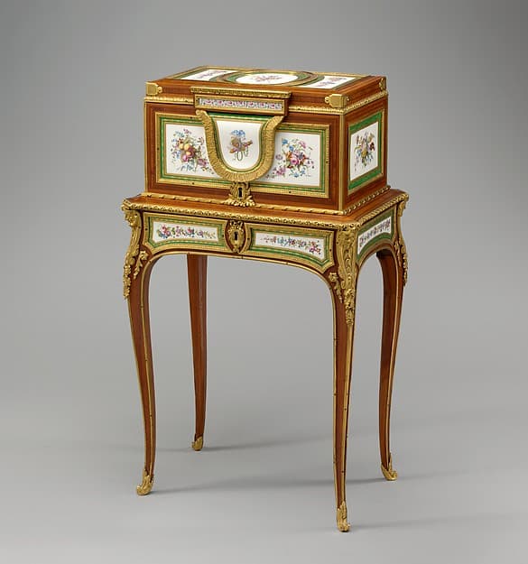 Jewel coffer on stand (petit coffre à bijoux), by Martin Carlin