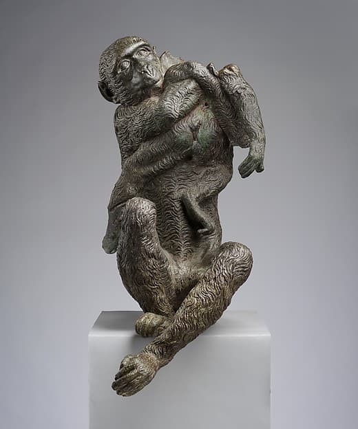 Mother ape, by Camillo Mariani
