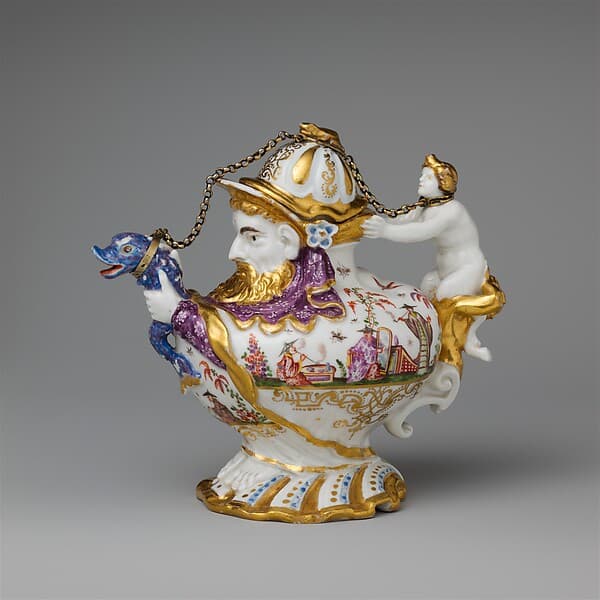Teapot with cover, by Meissen Manufactory