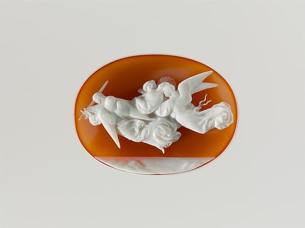 Angels Bearing the Body of Saint Catherine to Mount Sinai, by Luigi Saulini