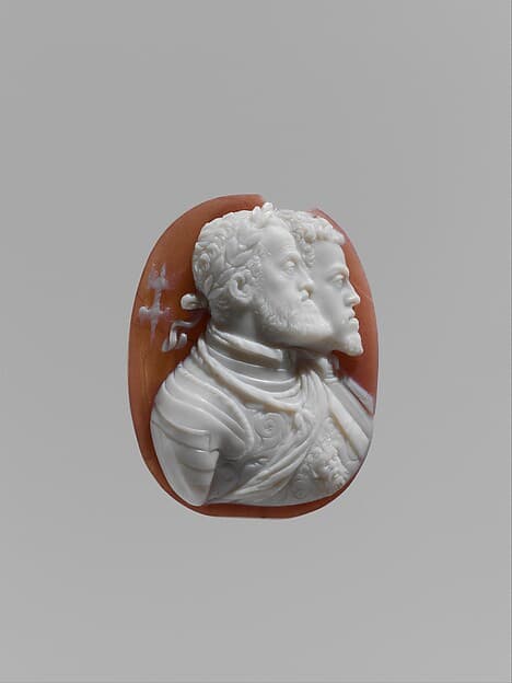 Emperor Charles V (1500–1558) and his Son Philip II of Spain (1527–1598), by Leone Leoni