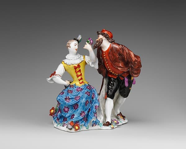 Columbine and Pantalone, by Meissen Manufactory