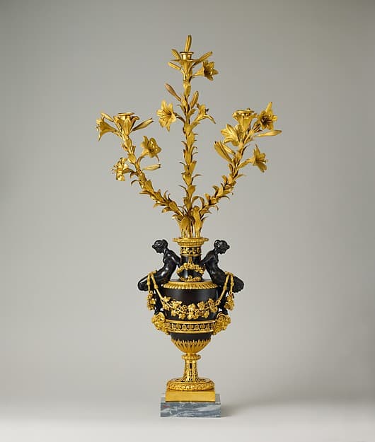 Three-light candelabrum (one of a pair)