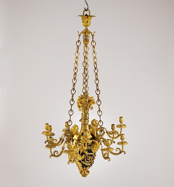 Twelve-light chandelier (lustre), by Pierre Rémond