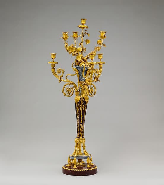 Pair of seven-light candelabra (candélabres or girandoles)