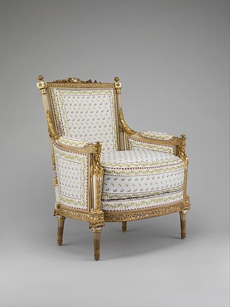 Armchair (bergère) (part of a set), by Jean-Baptiste-Claude Sené
