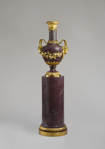 Vase on a column stand, by Hôtel des Menus-Plaisirs, Versailles