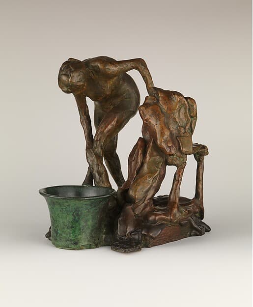 Woman Washing Her Left Leg (Second State), by Edgar Degas