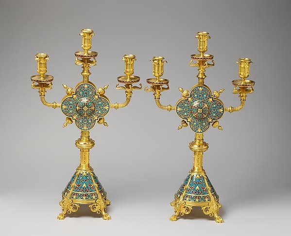 Pair of candelabra, by Maison Ferdinand Barbedienne