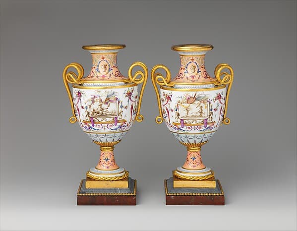 Pair of vases, by Sèvres Manufactory