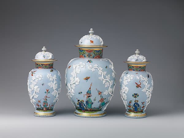 Vase (from a garniture of three), by Meissen Manufactory
