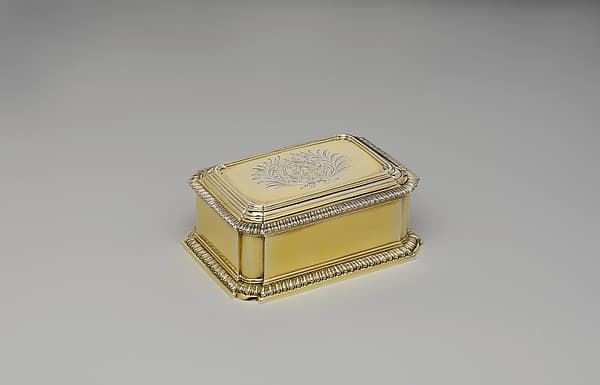 Toilet box (one of a pair) (part of a set), by John Parker