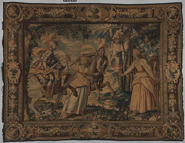 The Combat of Manricardo and Zerbino from a set illustrating Ariosto's Orlando Furioso, by Raphaël de La Planche