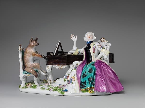 Faustina Bordoni and Fox, by Meissen Manufactory