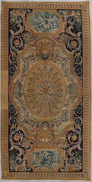 Grande Galerie carpet no. 38 (Fame and Fortitude), by Savonnerie Manufactory