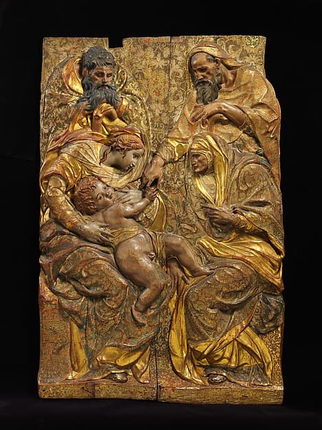 The Holy Family with Saints Anne and Joachim, by Diego de Pesquera
