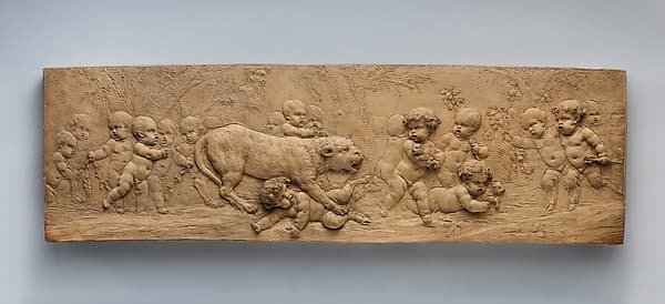 Children and Satyr Children with a Pantheress and Her Cubs, by Clodion (Claude Michel)