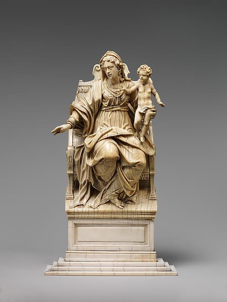 Virgin and Child Enthroned, by Christoph Angermair