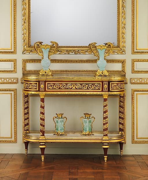 Side table (commode servante or commode desserte), by Jean Henri Riesener