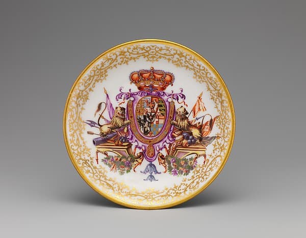 Saucer, by Meissen Manufactory