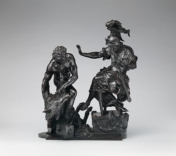 Hercules Delivering the Erymanthean Boar to Eurystheus, by François Lespingola